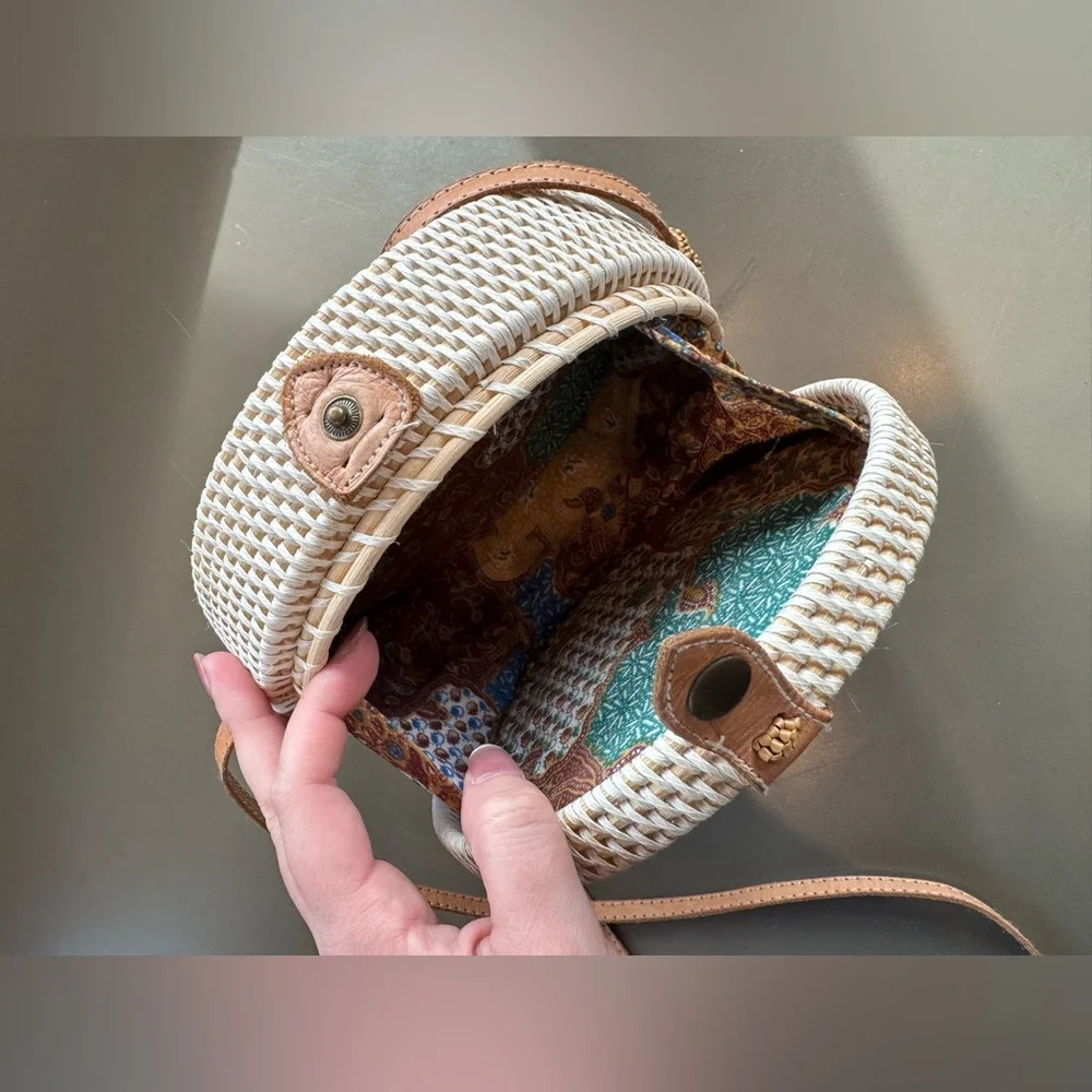 Novum Crafts Round Rattan Bag - Picture 7 of 9